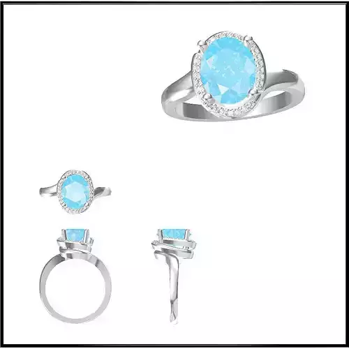 JCD Format Mens color stone rings jewelry cad cam masters