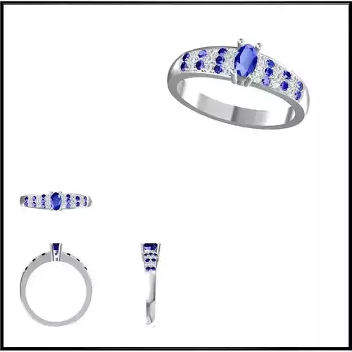 JCD Format Mens color stone rings cad cam jewelry