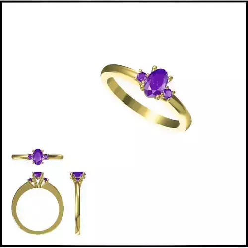 JCD Format Mens color stone rings 3d jewelry cad