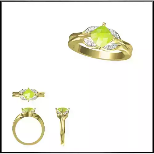 JCD Format  Elegant gold color stone rings cam jewelry design