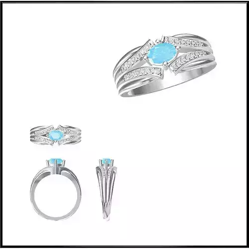 JCD Format  Delicate color stone rings types of jewelry files