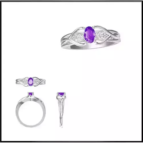 JCD Format  Delicate color stone rings jewelry cad institute