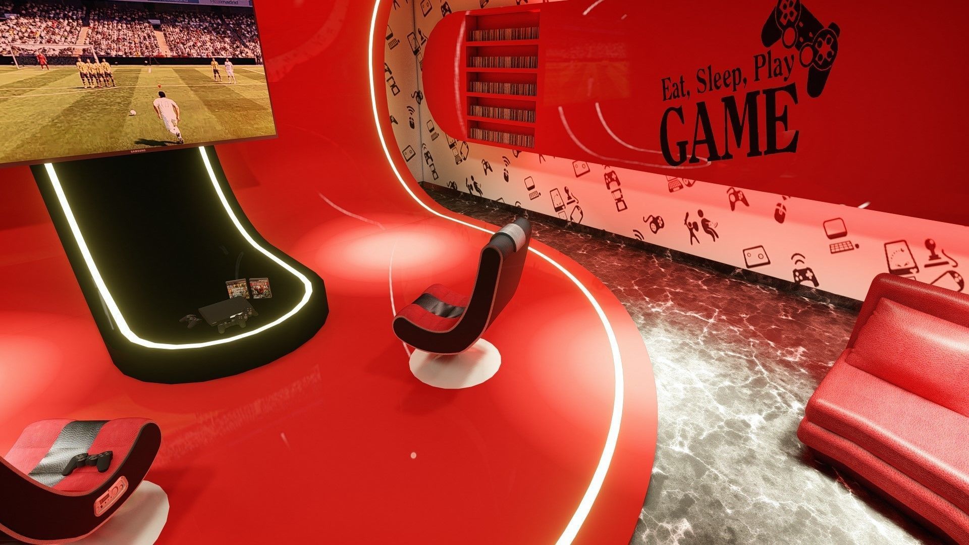 GAME ROOM 3D model_22