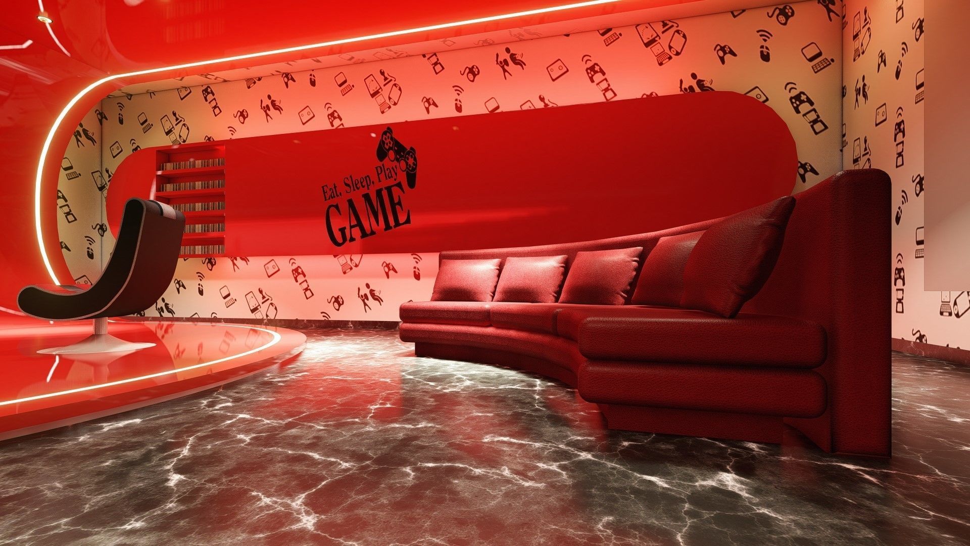 GAME ROOM 3D model_2