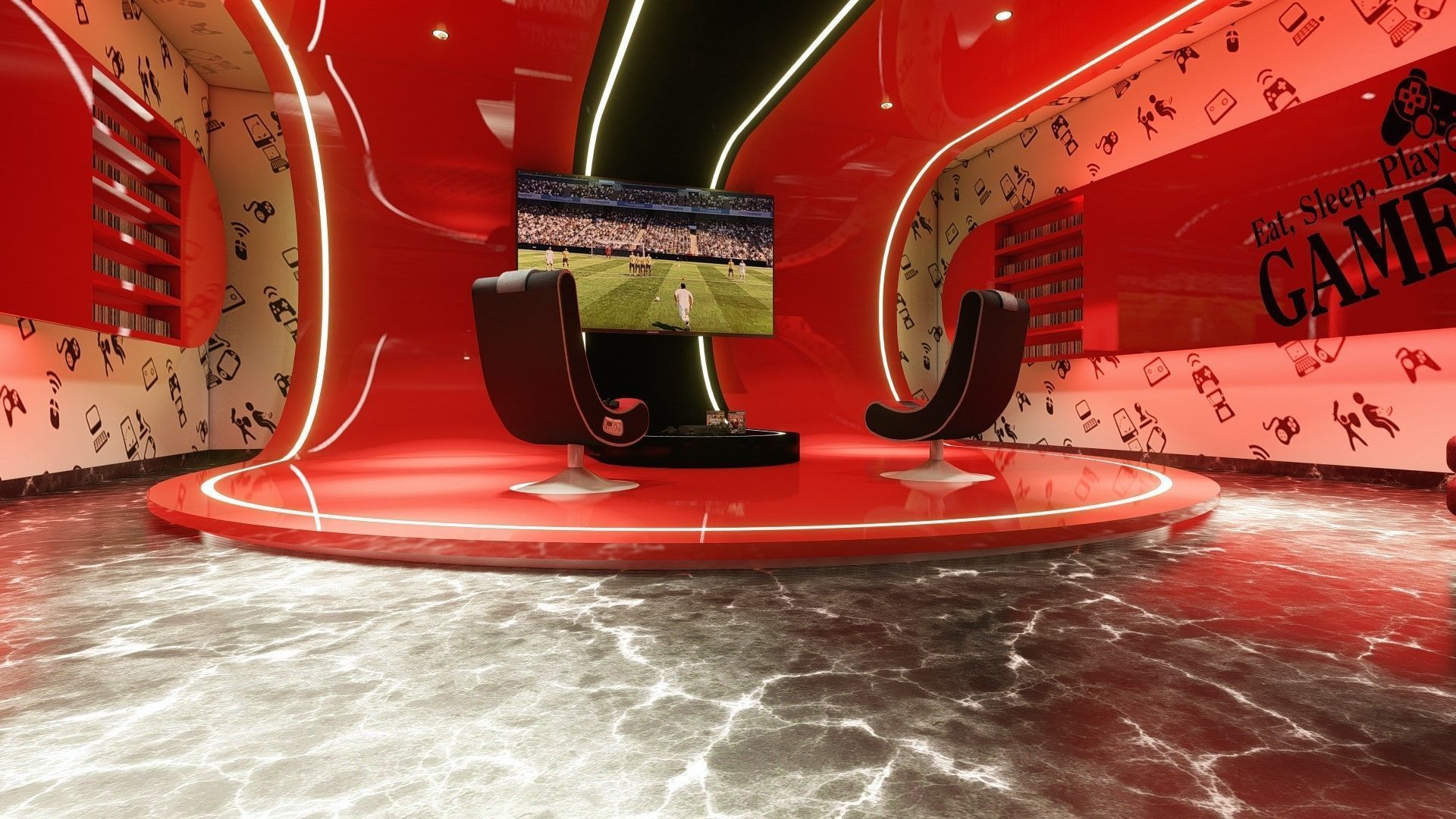 GAME ROOM 3D model_4