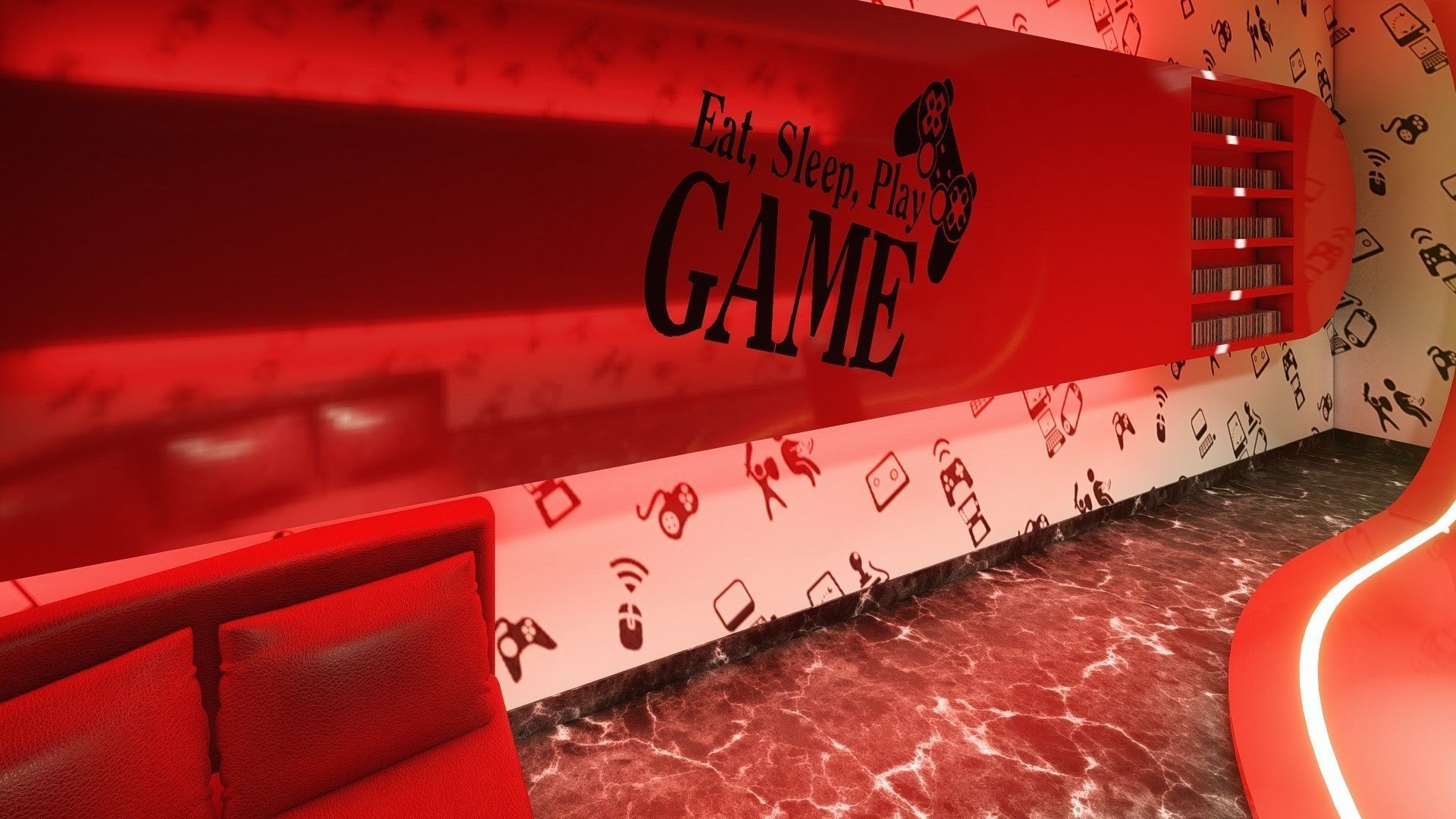 GAME ROOM 3D model_15