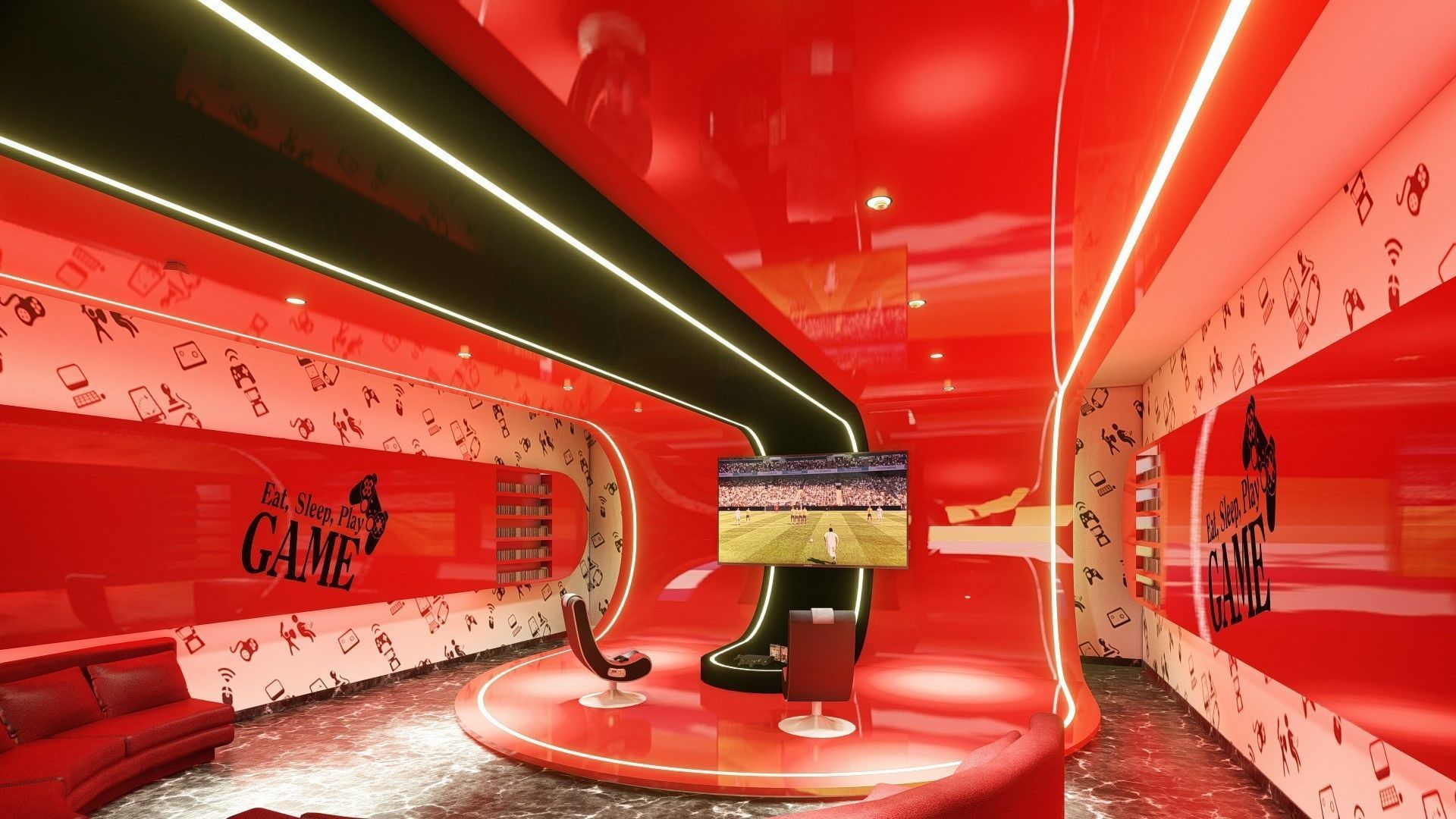 GAME ROOM 3D model_12