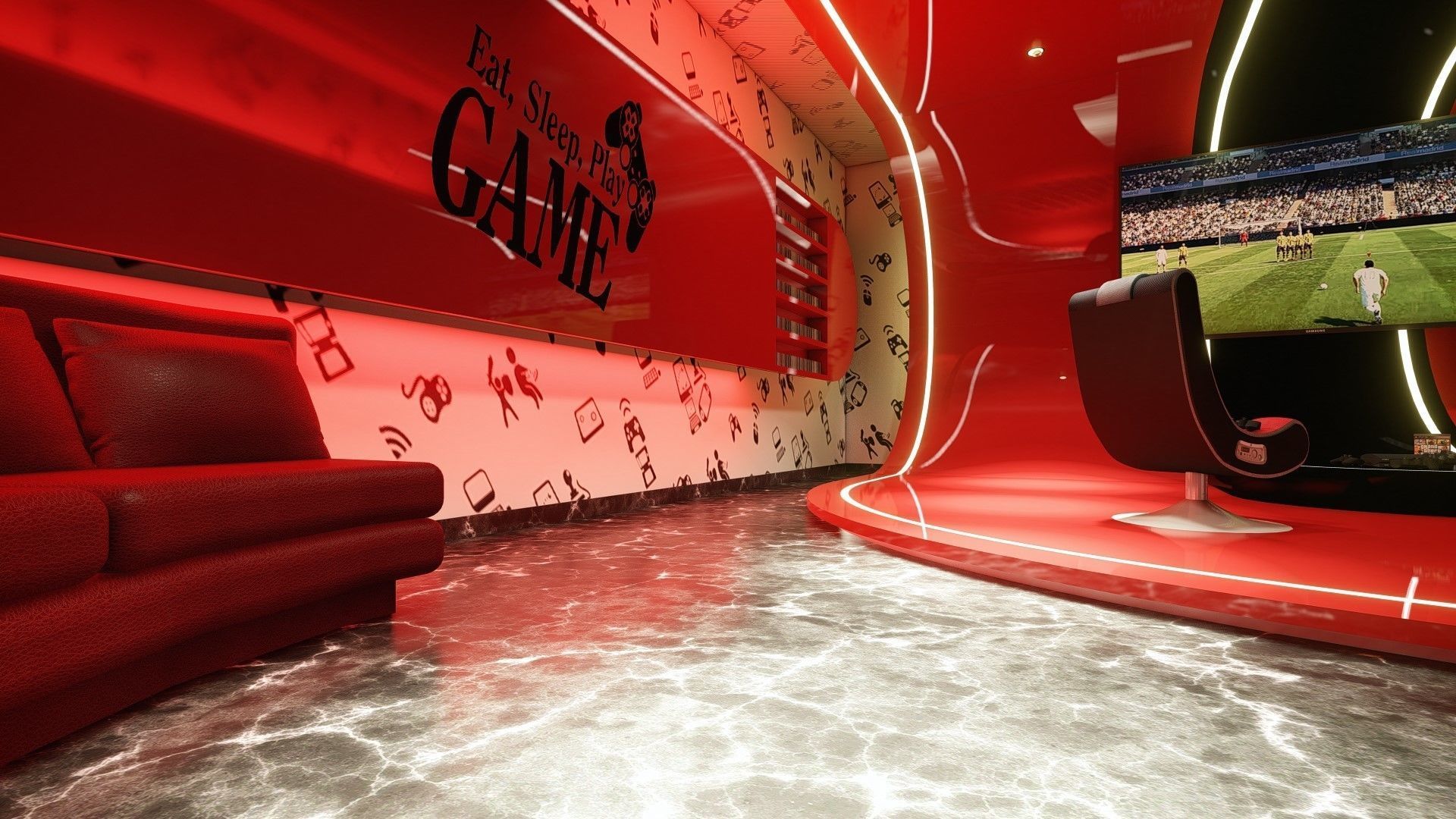 GAME ROOM 3D model_3