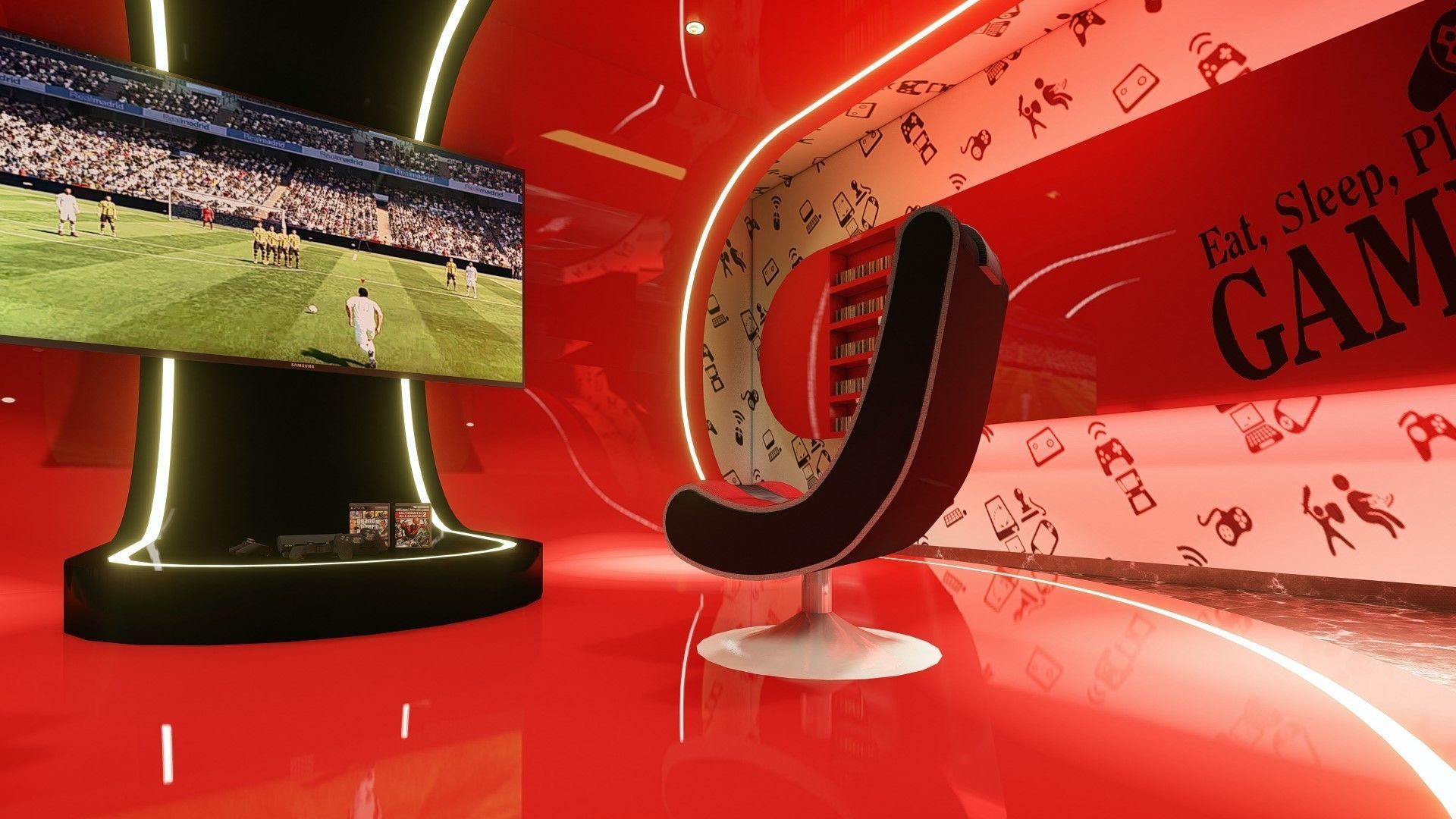 GAME ROOM 3D model_17