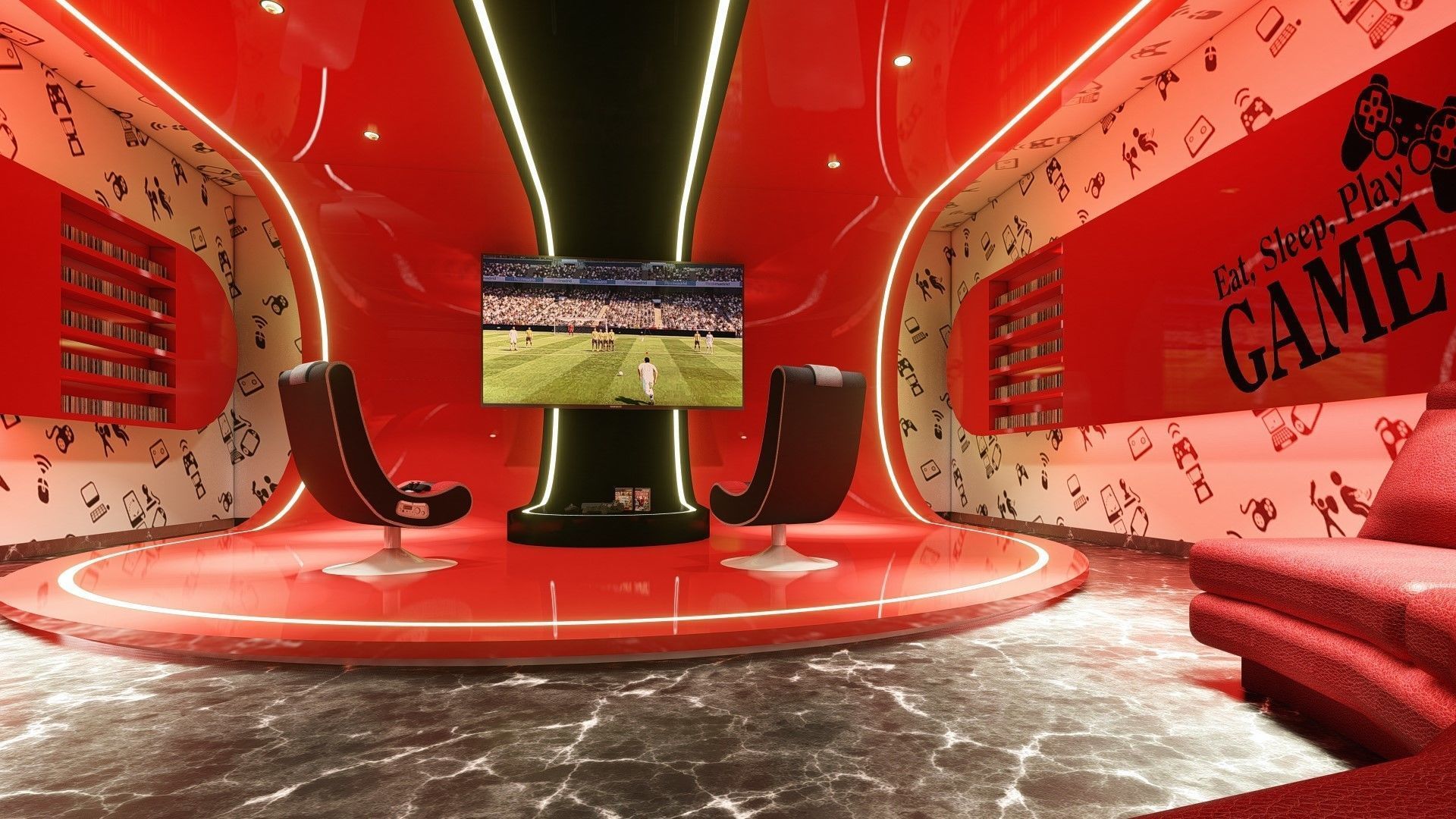 GAME ROOM 3D model_11