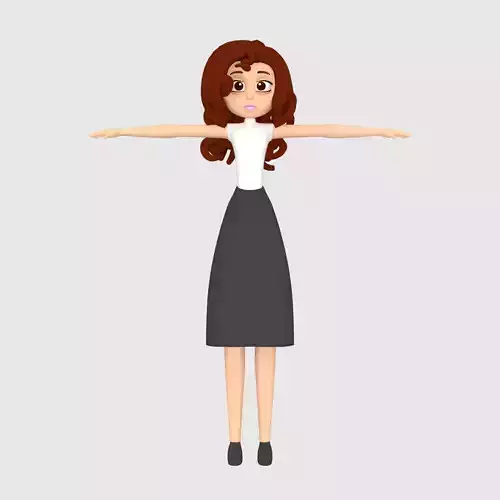 Cartoon office Women