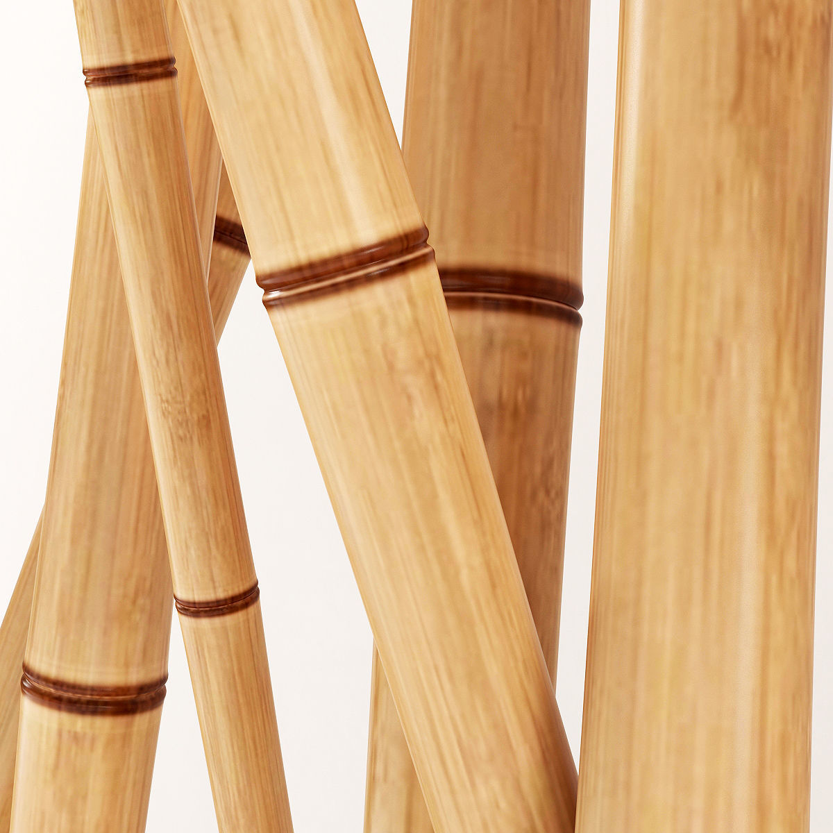 Bamboo decor fundament board pebble 3D model_1