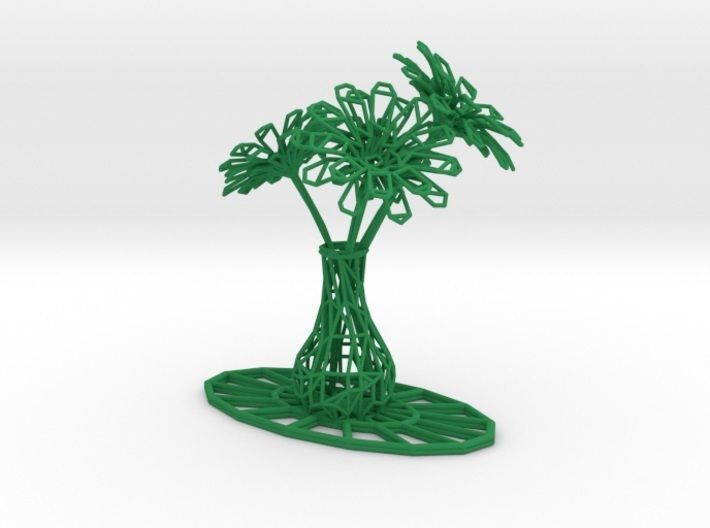 Flower vase 3D print model_42
