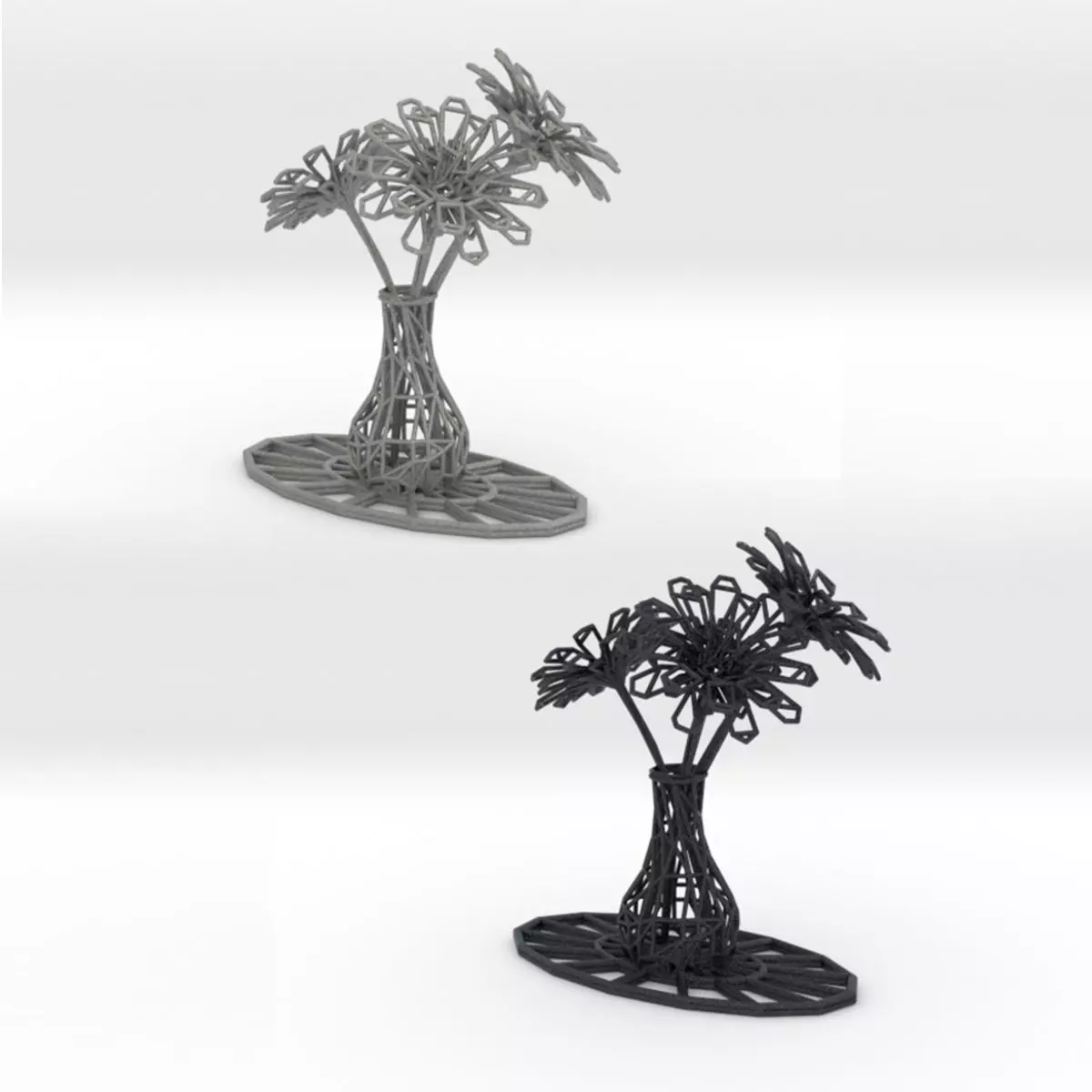 Flower vase 3D print model_0