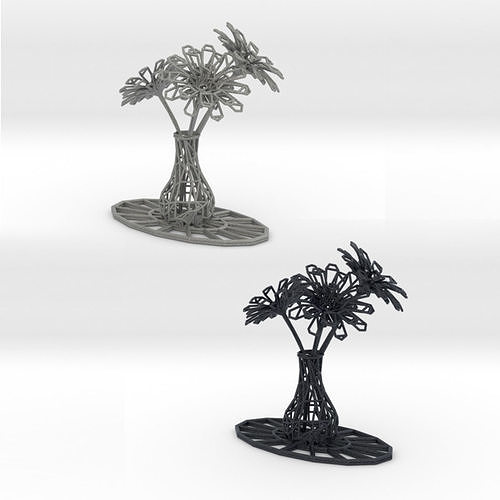Flower vase 3D print model