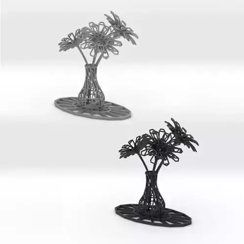 Flower vase 3D print model