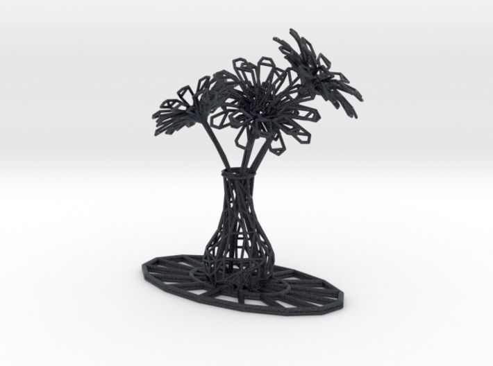 Flower vase 3D print model_37