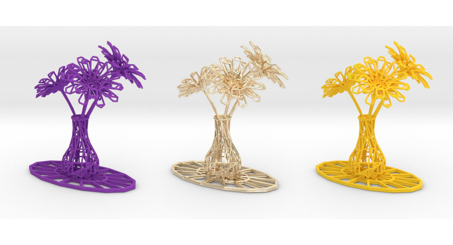 Flower vase 3D print model_2