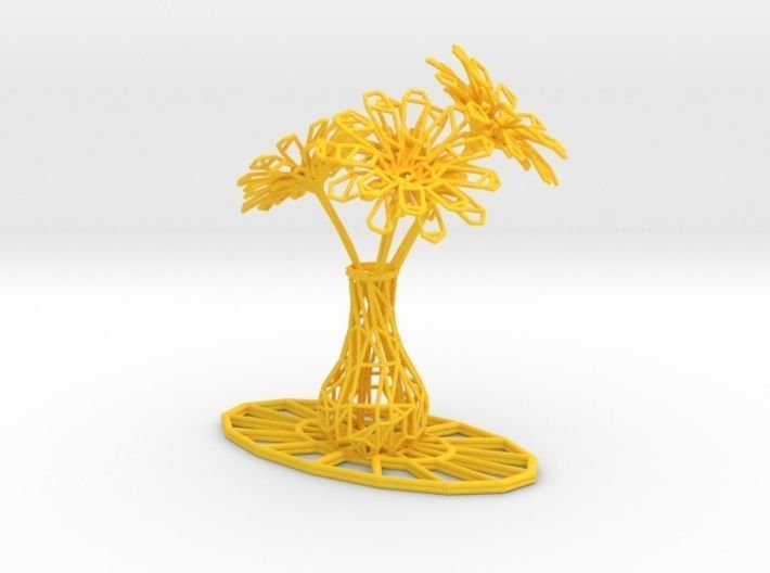 Flower vase 3D print model_41