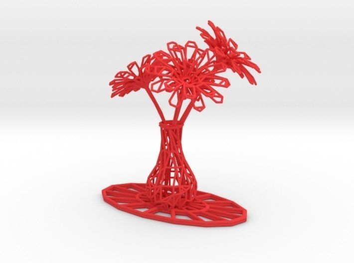 Flower vase 3D print model_39