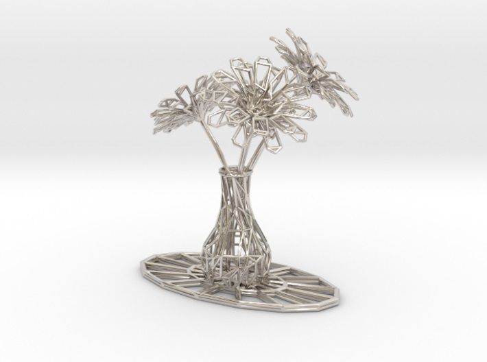 Flower vase 3D print model_34