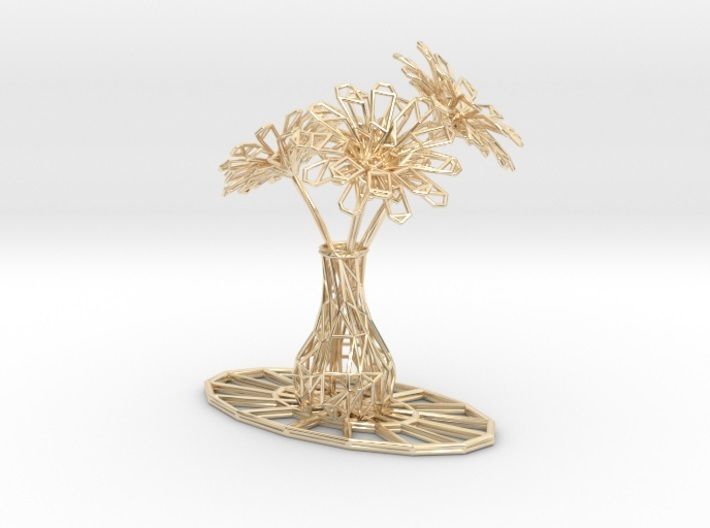 Flower vase 3D print model_35