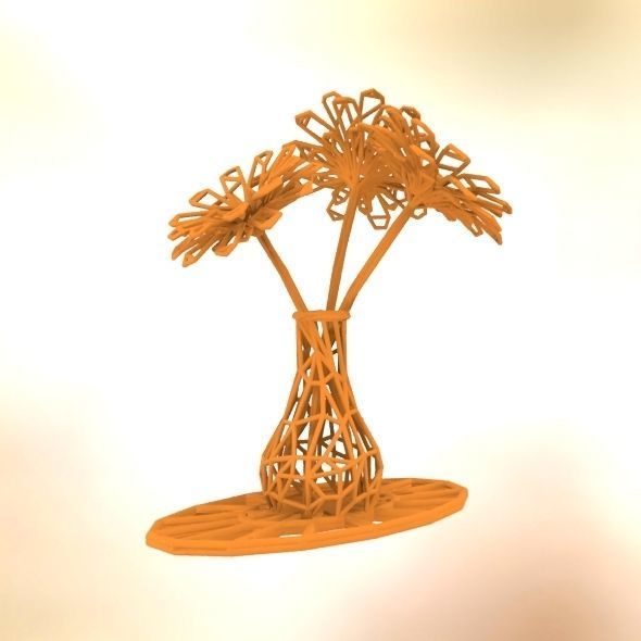Flower vase 3D print model_18