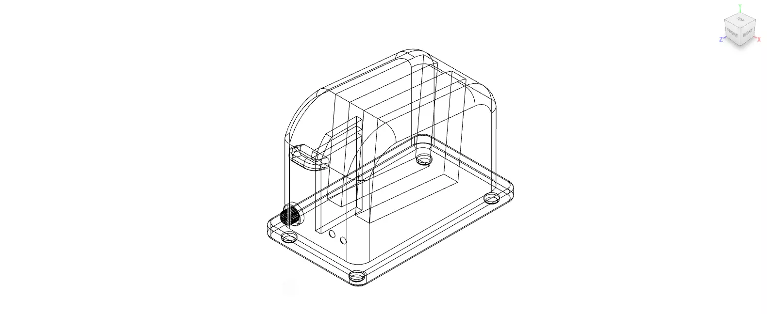 retro bread toaster Low-poly 3D model_0