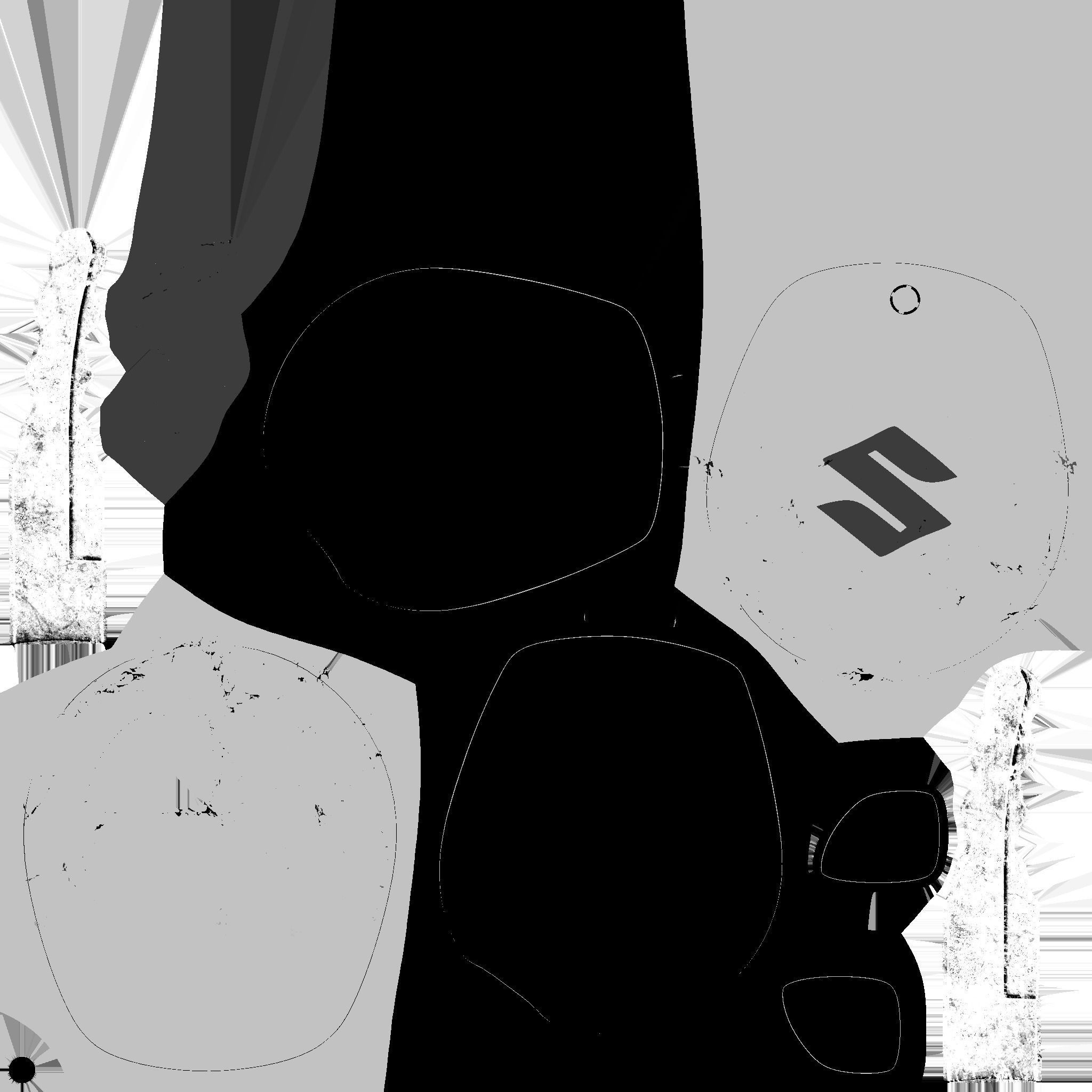 Suzuki Swift car key 3D model_10