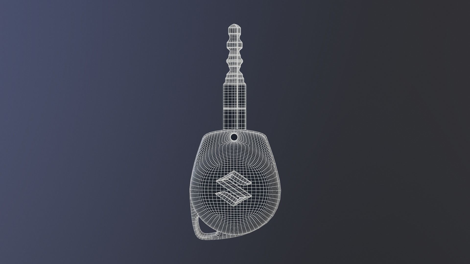 Suzuki Swift car key 3D model_3