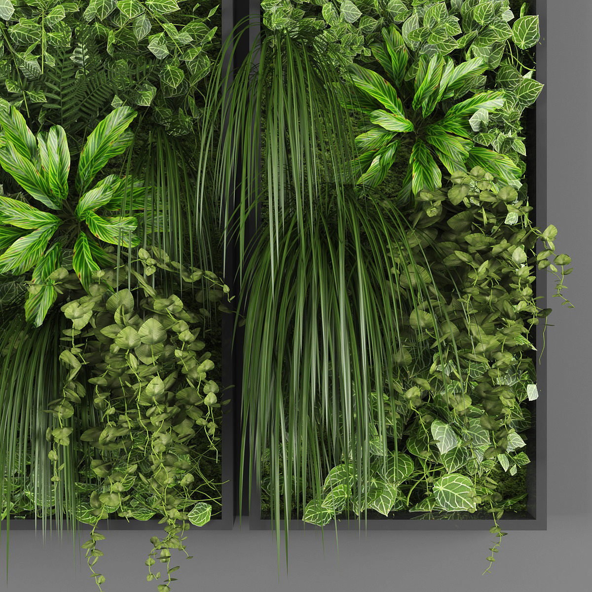 Vertical garden 17 Low-poly 3D model_2