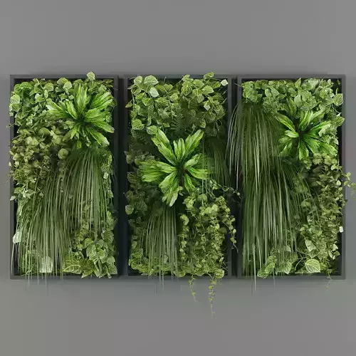 Vertical garden 17 Low-poly 3D model