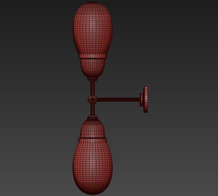 Wall light 2 3D model_1