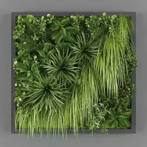 Vertical garden 19 Low-poly 3D model