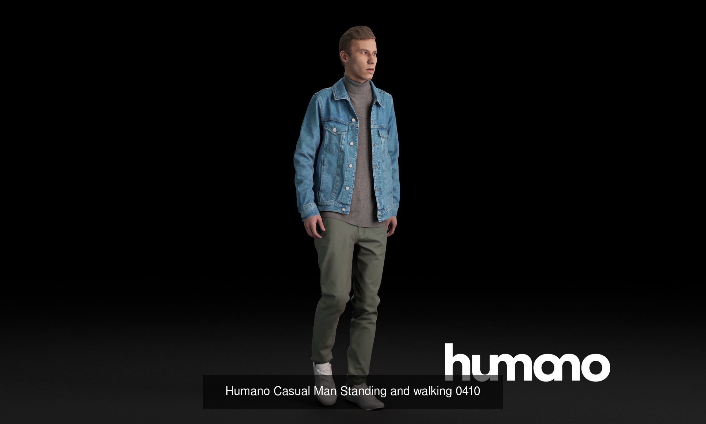 Humano 5-Pack - PEOPLE - DIVERSE - STREET - 5x 3D models 04B 3D Model Collection_5