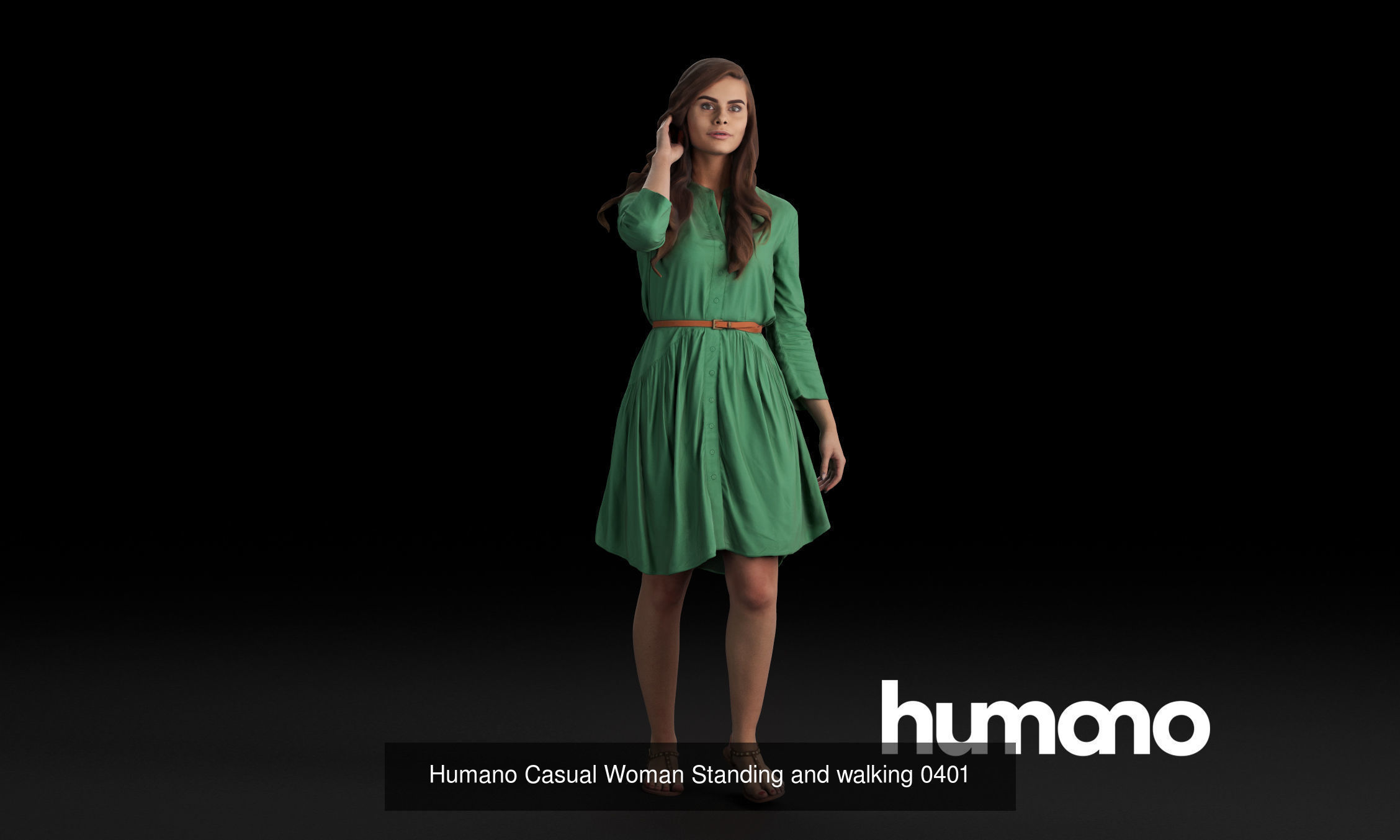 Humano 5-Pack - PEOPLE - DIVERSE - STREET - 5x 3D models 04B 3D Model Collection_3