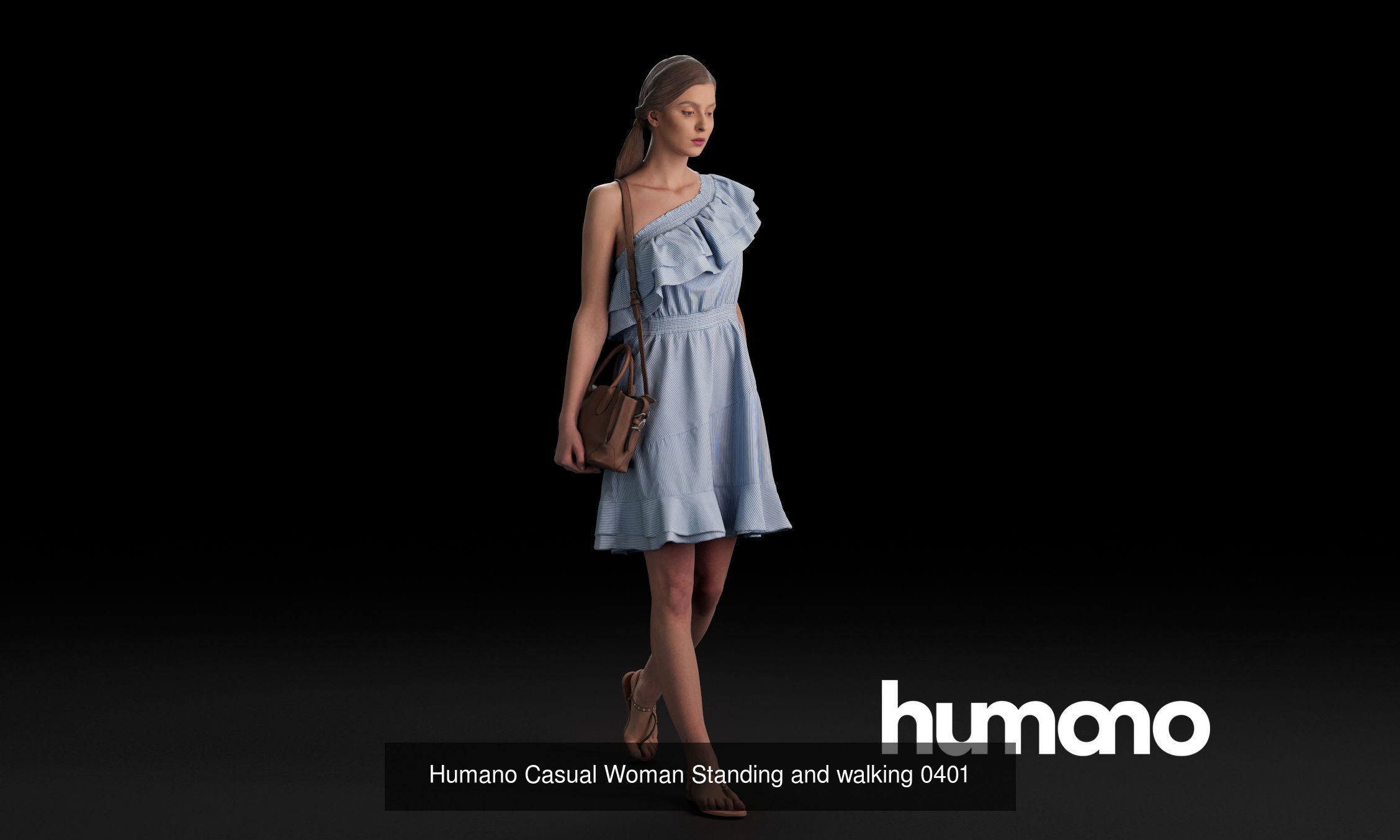 Humano 5-Pack - PEOPLE - DIVERSE - STREET - 5x 3D models 04B 3D Model Collection_1