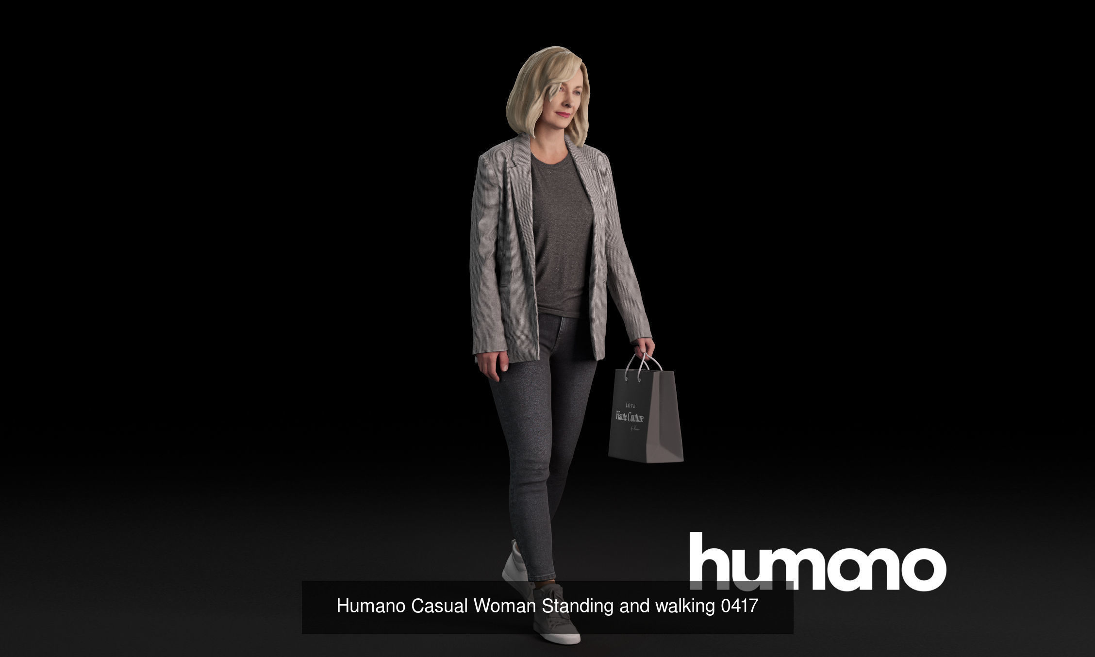Humano 5-Pack - PEOPLE - DIVERSE - STREET - 5x 3D models 04C 3D Model Collection_1