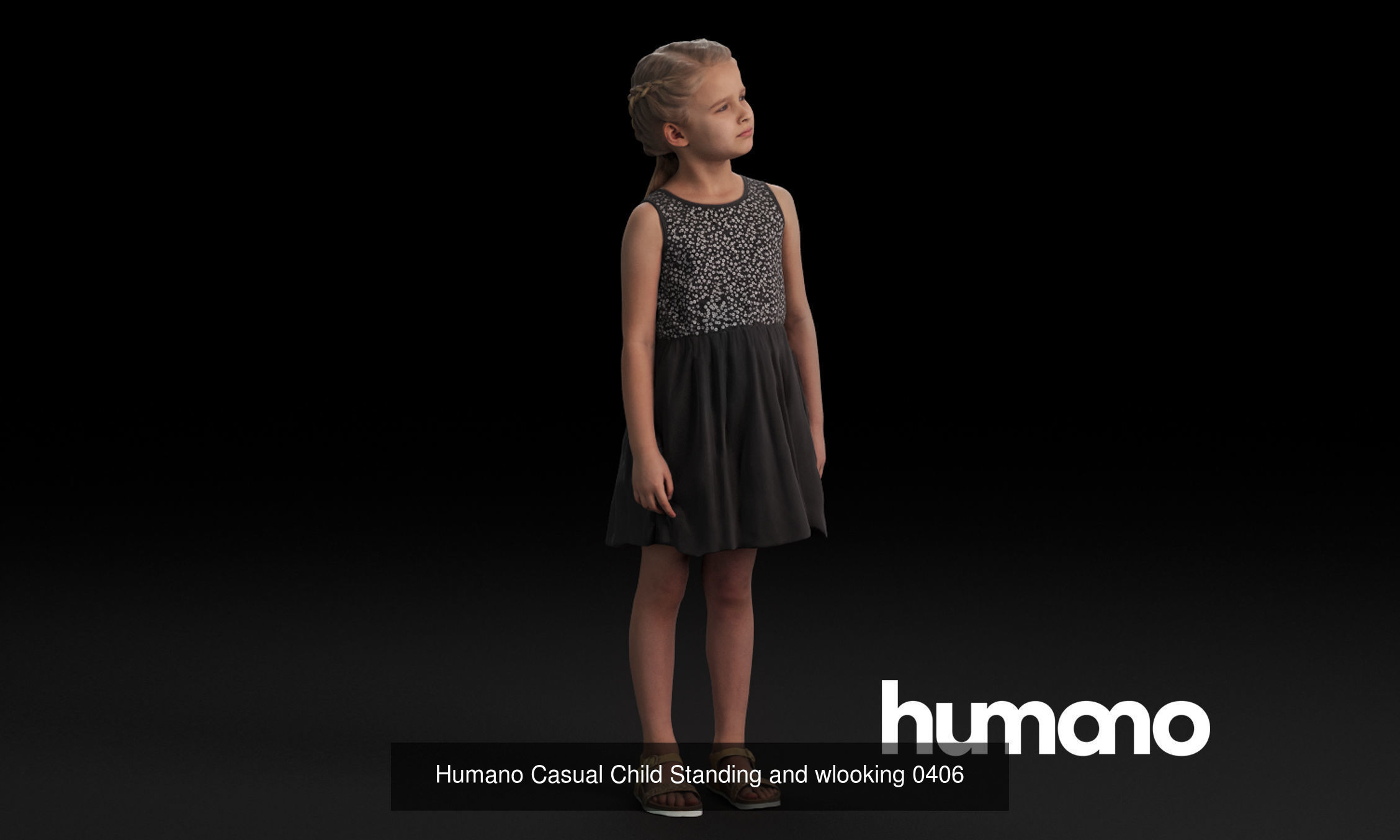 Humano 5-Pack - PEOPLE - DIVERSE - STREET - 5x 3D models 04C 3D Model Collection_4