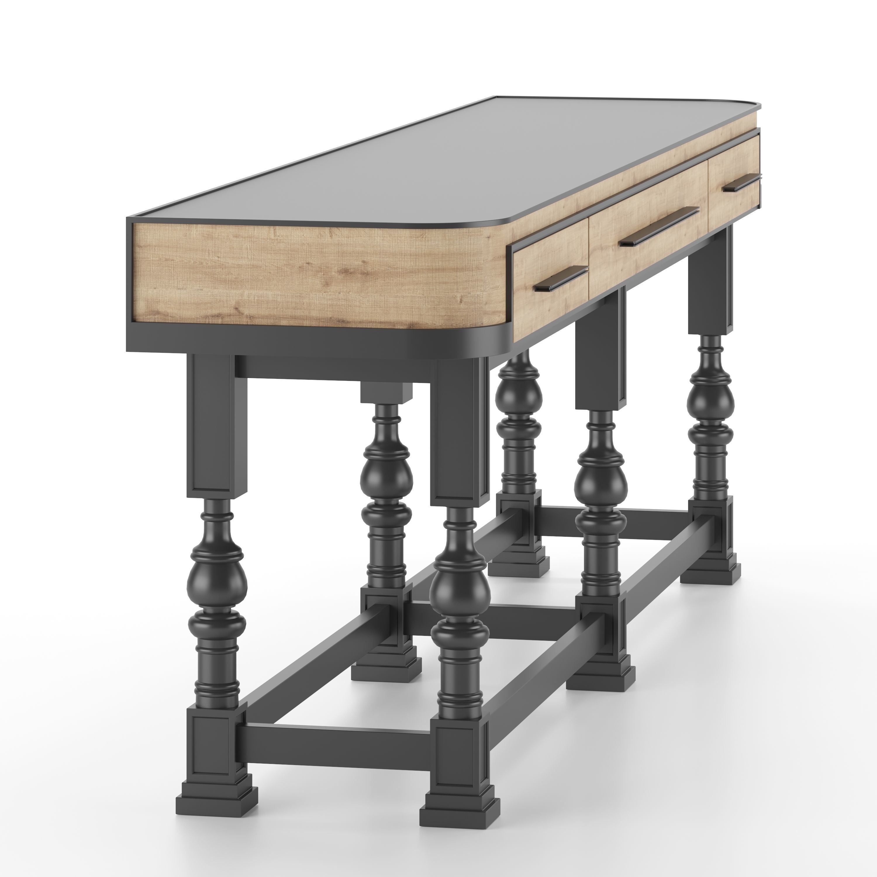 Console Table Leffen 3D model_2