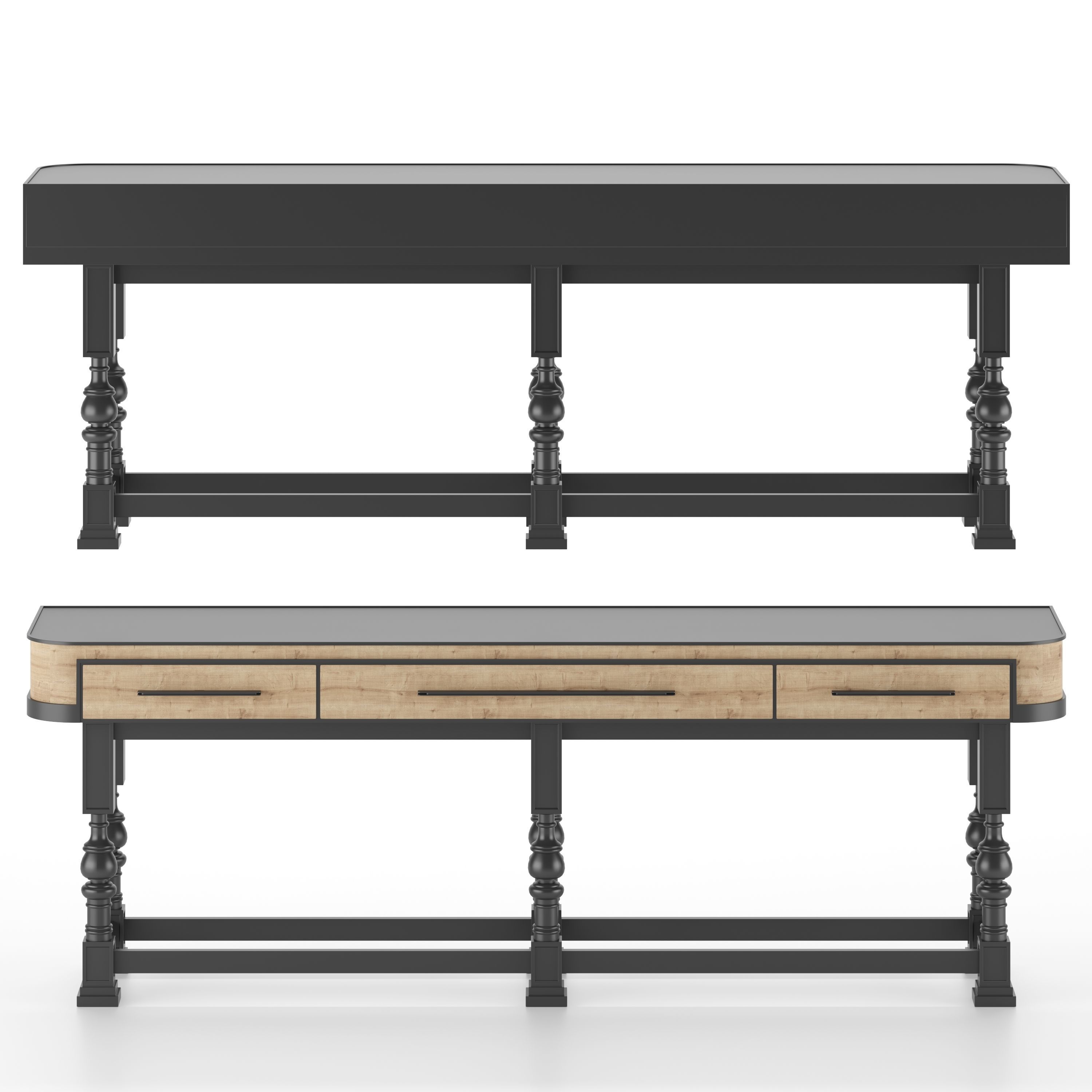 Console Table Leffen 3D model_1