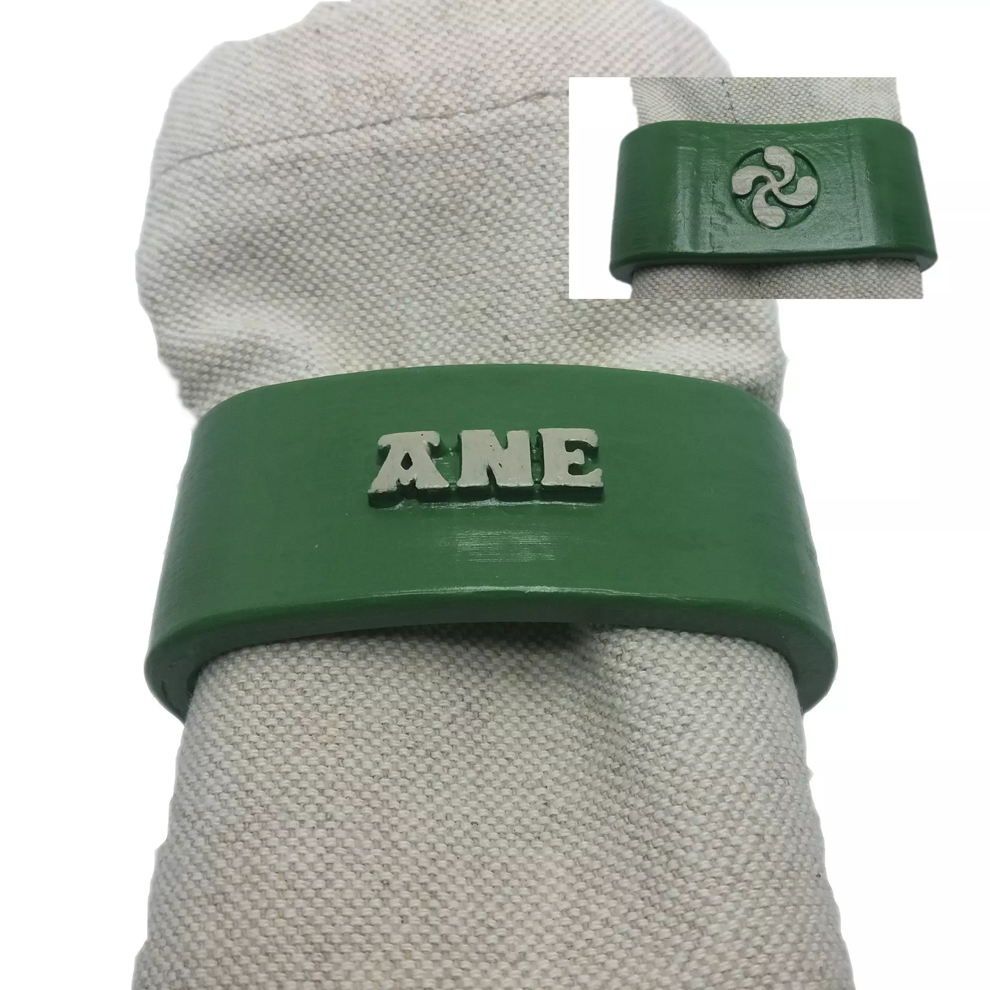 ANE Napkin Ring with lauburu 3D print model