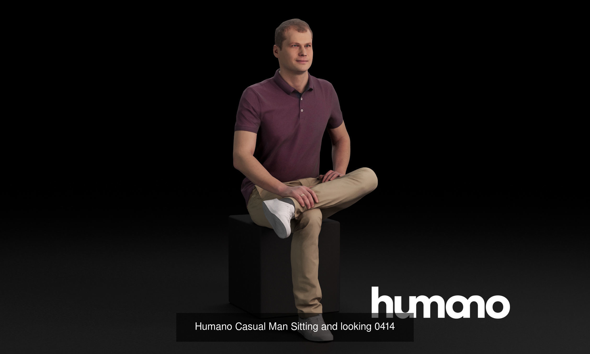 Humano 5-Pack - PEOPLE - DIVERSE - STREET - 5x 3D models 04D 3D Model Collection_1