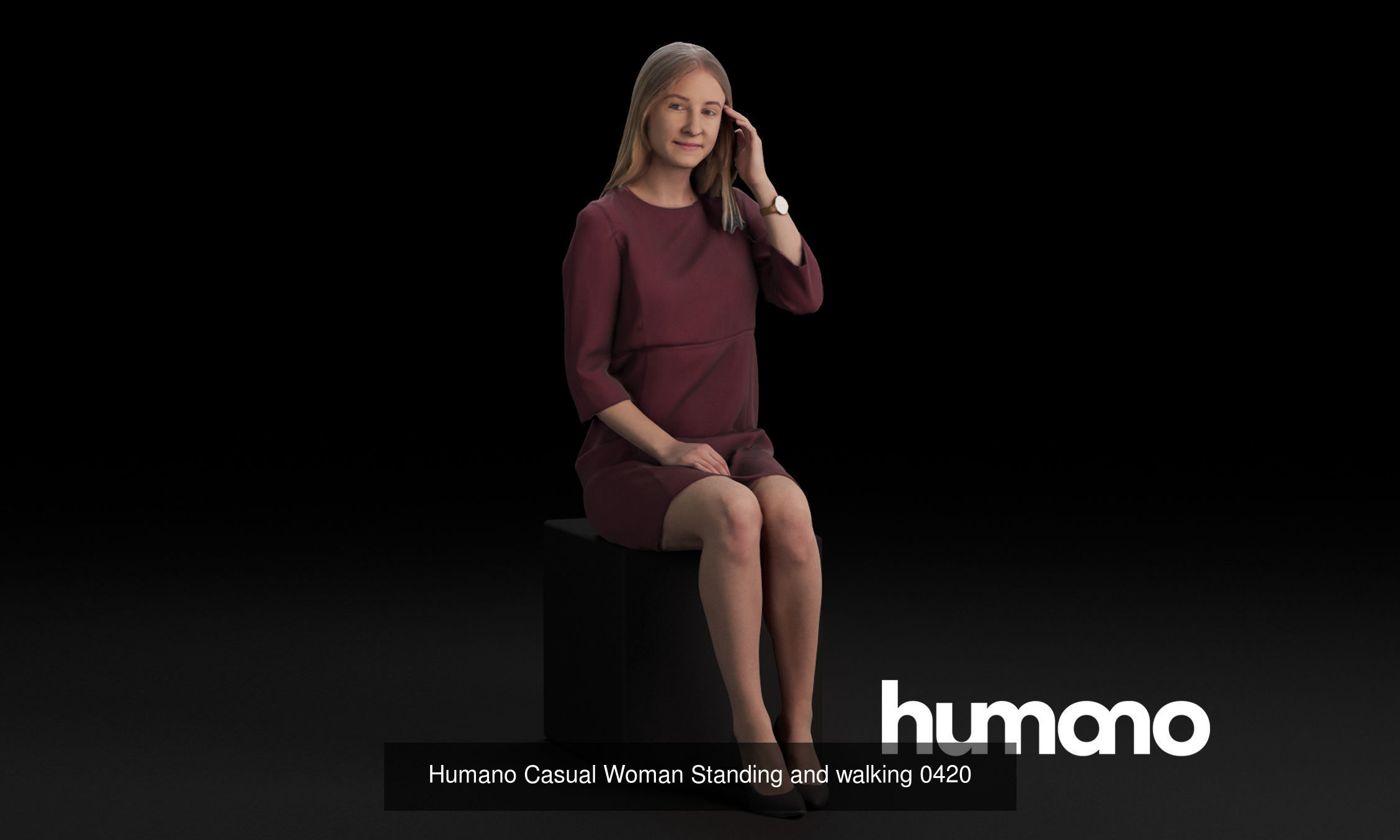 Humano 5-Pack - PEOPLE - DIVERSE - STREET - 5x 3D models 04D 3D Model Collection_4