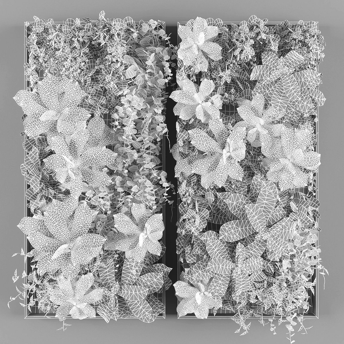 Vertical garden 23 Low-poly 3D model_2