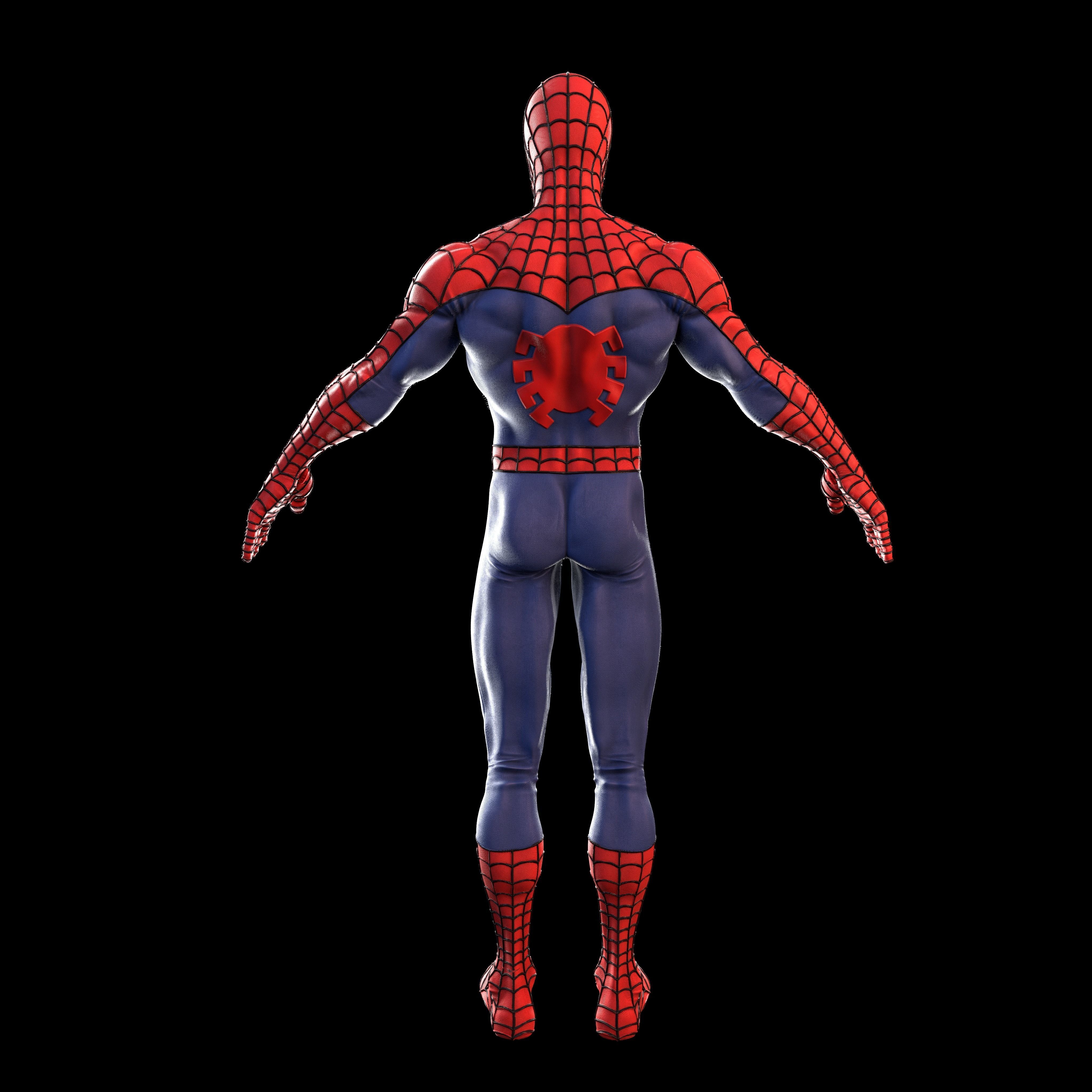 Spider-Man - A Pose 3D model_5