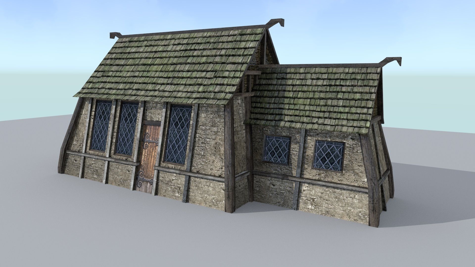 Medieval Village Builder Low-poly 3D model_11