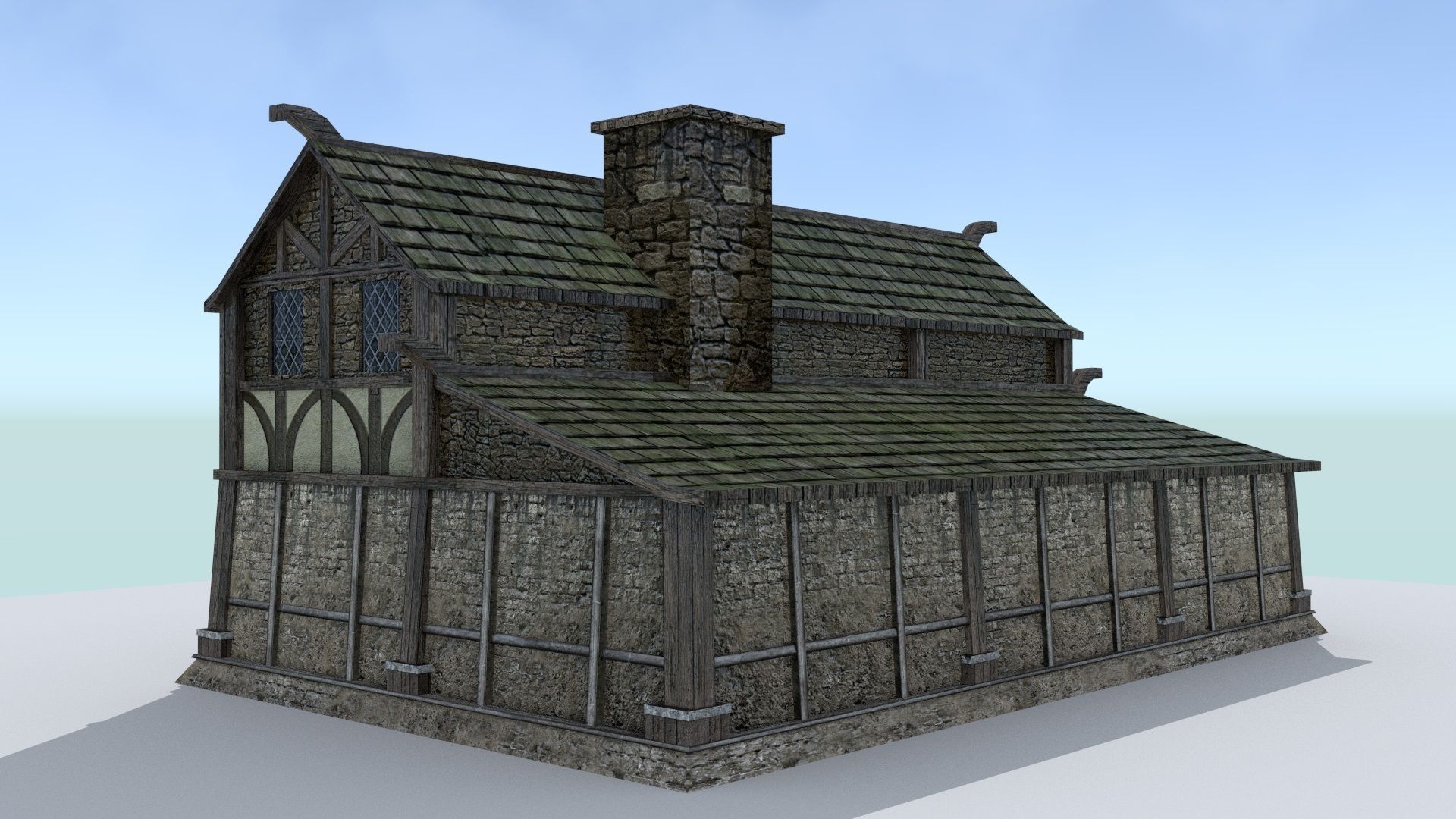Medieval Village Builder Low-poly 3D model_19
