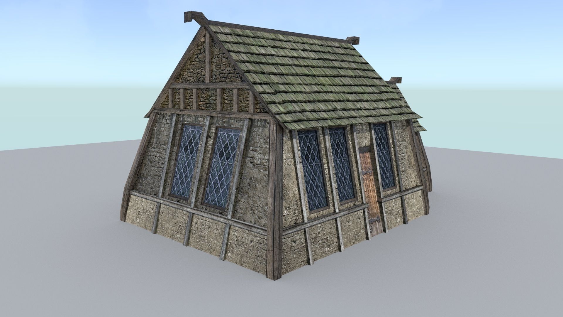 Medieval Village Builder Low-poly 3D model_12
