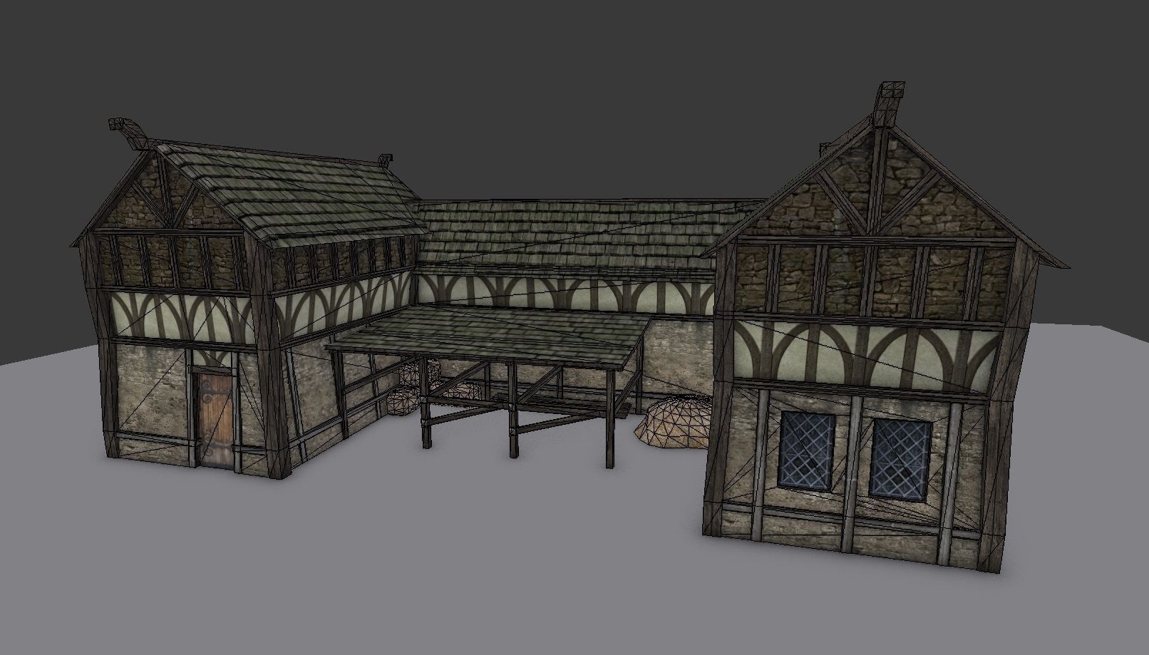 Medieval Village Builder Low-poly 3D model_27